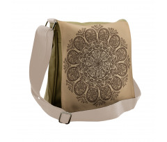 Flower Leaves Stems Messenger Bag