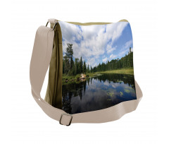 Forest River Scenery Messenger Bag