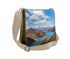 River Snowy Mountains Messenger Bag