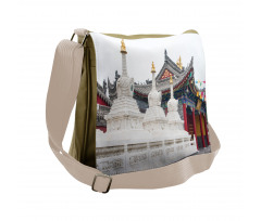 Historic Chinese Building Messenger Bag