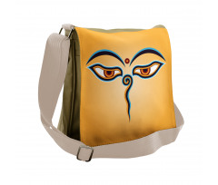 Ancient Figure with Eyes Messenger Bag