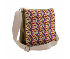 Oak Leaves with Nuts Messenger Bag