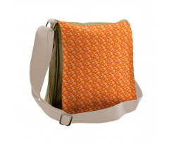 Warm Colored Rowan Branch Messenger Bag