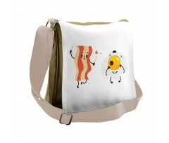 Funny Cartoon Characters Messenger Bag