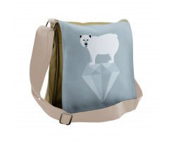 Geometric Animal Messenger Bag