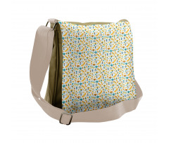 Flower Blooms and Bugs Messenger Bag