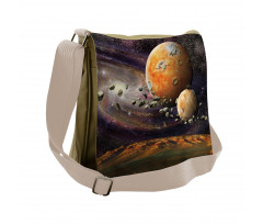 Universe Space Planets Messenger Bag