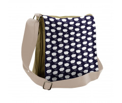 Raining Cumulus Clouds Messenger Bag