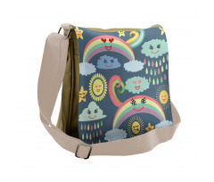 Nursery Weather Rainbow Messenger Bag