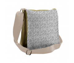 Monochrome Water Raindrops Messenger Bag