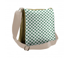 Evergreen Monstera Leaf Messenger Bag