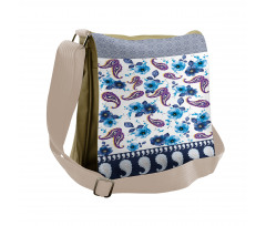 Watercolor Vintage Flora Messenger Bag