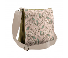 Tender Spring Petals Messenger Bag