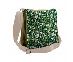 Awakening Floral Buds Messenger Bag