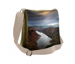 Mountain River Scenery Messenger Bag