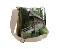 Old Wooden Bridge Print Messenger Bag