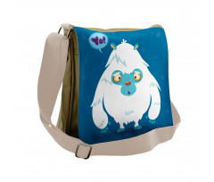 Goofy Cartoon Monster Messenger Bag