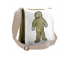 Quirky Grungy Bigfoot Messenger Bag