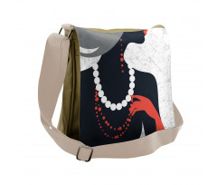 Pearl Necklace Messenger Bag