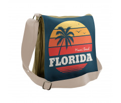 Abstract Miami Sunset Messenger Bag