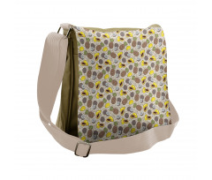 Papaya Coconut Pineapple Messenger Bag