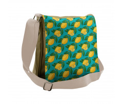 Hand Drawn Style Lemons Messenger Bag