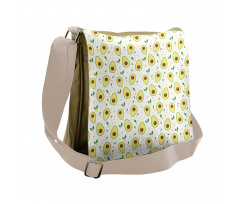 Graphic Avocado Pattern Messenger Bag