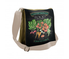 Chalkboard Organic Food Messenger Bag