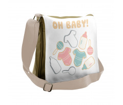 Newborn Infant Bodysuit Messenger Bag