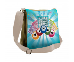 Colorful Cards Balls Messenger Bag