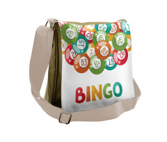 Lottery Game with Balls Messenger Bag