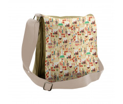 Colorful Leaves Messenger Bag