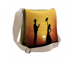 Flamenco Dancer Guitar Messenger Bag