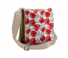 Rural Garden in Blossom Messenger Bag