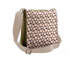 Soft Toned Flower Leaf Messenger Bag