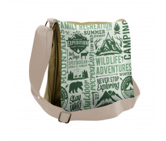 Outdoors Adventure Theme Messenger Bag