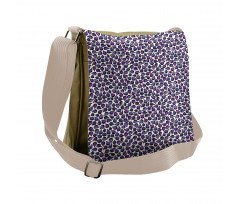 Abstract Figs Purple Tone Messenger Bag