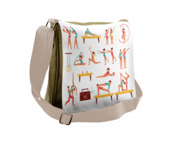 Pommel Horse Ribbon Messenger Bag