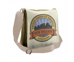 Louisiana City View Messenger Bag