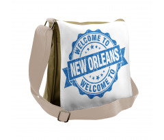 Welcome City Stamp Messenger Bag