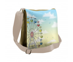 Colorful Cars Sky Messenger Bag