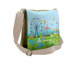 Amusement Park Messenger Bag