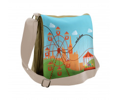 Flat Art Colorful Messenger Bag