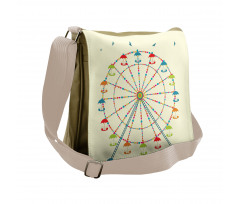 Colorful Structure Messenger Bag