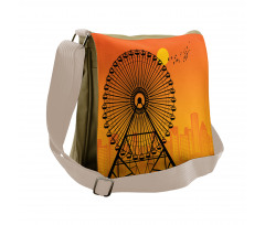 Cityscape Sunset Messenger Bag