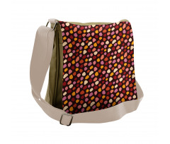 Deformed Spot Shapes Messenger Bag