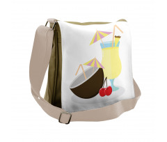 Pina Colada Cocktail Messenger Bag