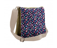 Precious Gemstones Messenger Bag