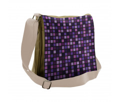 Beveled Square Mosaic Tile Messenger Bag