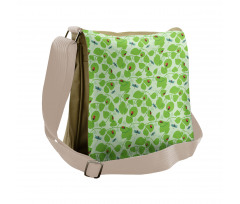 Green Nature Insects Messenger Bag